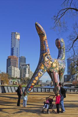Angel statue in BIrrarung Marr