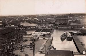 Construction of Spencer St Bridge 1920s