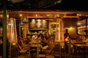 Dining Breslin at night external