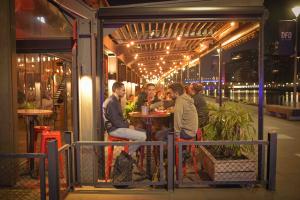 Dining on South Wharf promenade