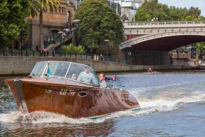 Heritage motor launch on Yarra