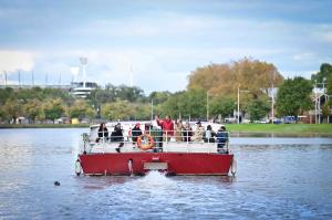 People on rear of vessel YRC