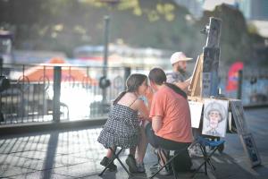 Portraiture on Southbank Promenade