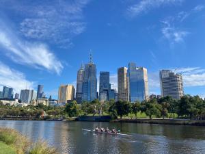 Rowing on the Yarra