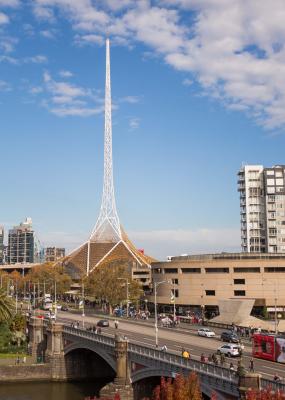 Spire and Hamer Hall