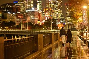Wet night walk on Crown Promenade (2)