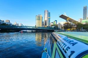 Yarra Shuttle approaching bridge