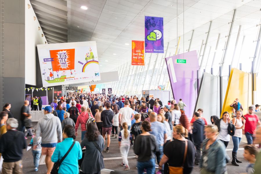 Trade exhibition inside MCEC