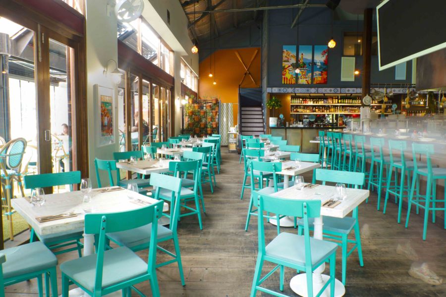 Dine beside the river at Ruby Riviera, South Wharf